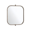 Modern Rounded-Edge Wall Mirror with Metal Frame